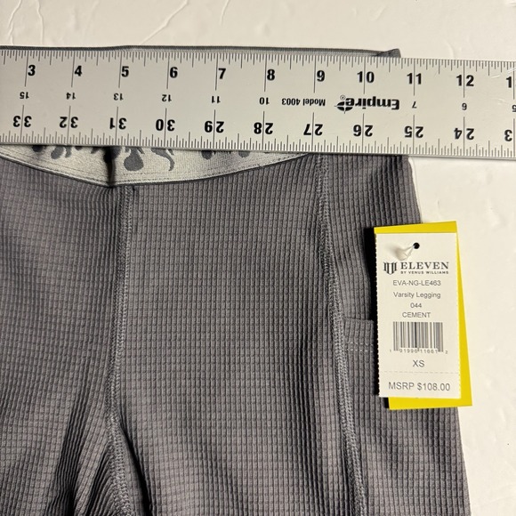 Eleven Venus Williams Varsity Leggings XS Gray‎ MSRP $108 Tennis Pickleball NWT - Picture 7 of 8